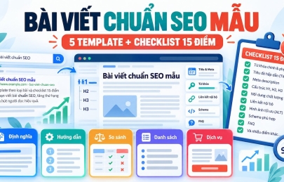 Bài viết chuẩn SEO mẫu: 5 template theo loại bài kèm checklist